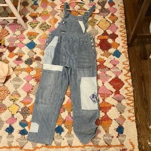 Anthropologie Patched Overalls